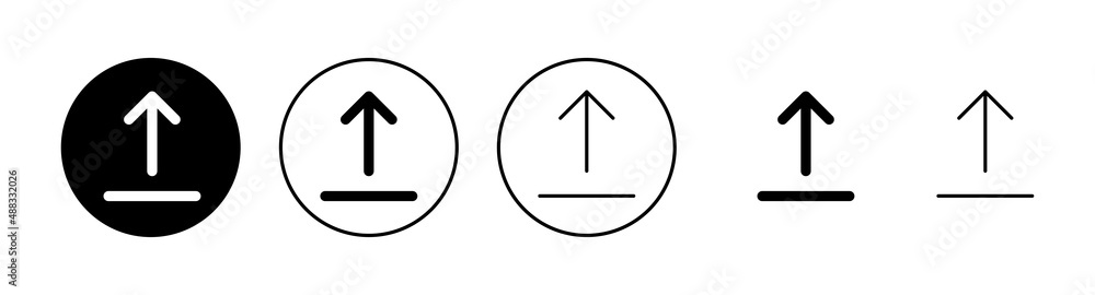 Upload icons set. load data sign and symbol Upload icons set. load data sign and symbol