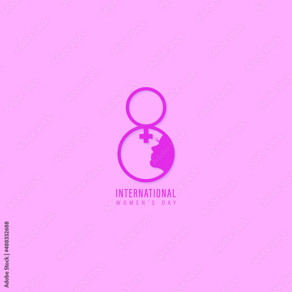 Woman's day vector illustration. International woman's day. Happy woman day. 8 march. Flat design. EPS 10