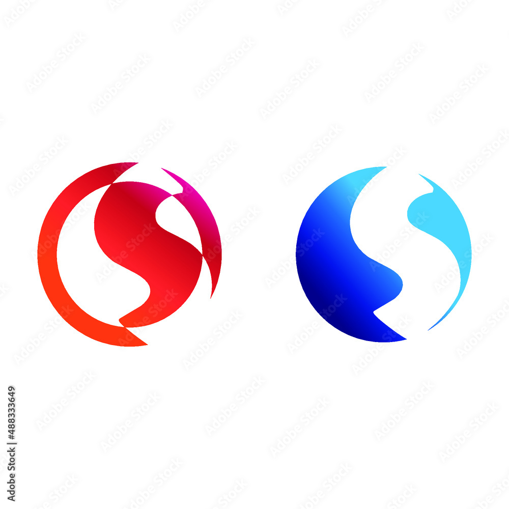 the letter S logo in a circle is suitable for your product the letter S logo in a circle is suitable for your product