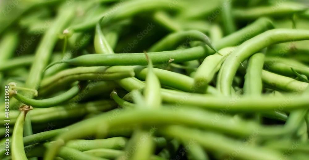 Background from green bean string. Close up. Background from green bean string. Close up.