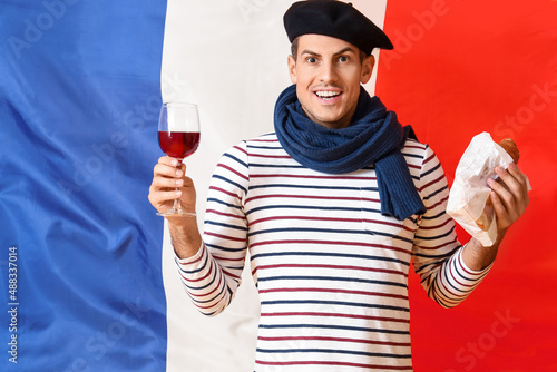 Handsome young man with win...