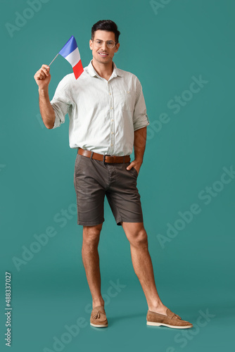 Handsome young man with fla...
