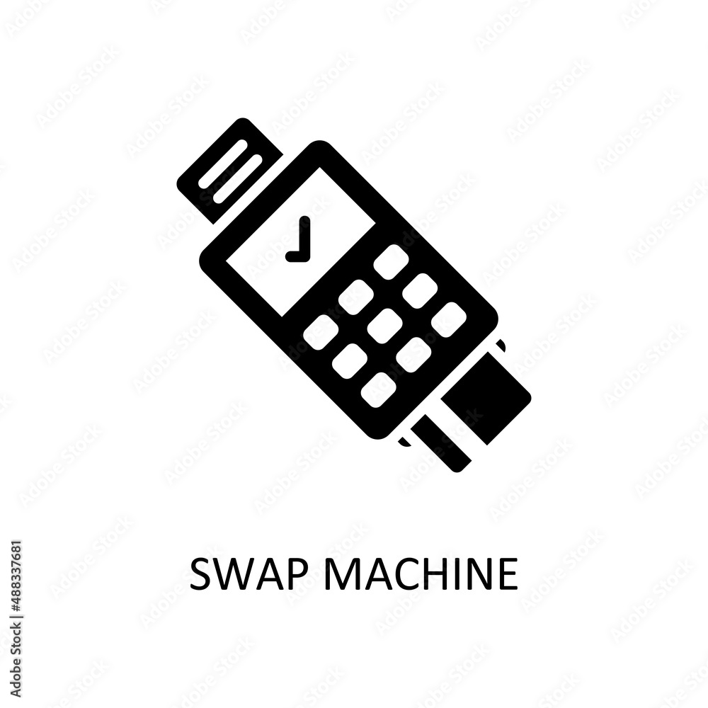 Swap Machine Vector Solid Icon Design illustration. Banking and Payment Symbol on White background EPS 10 File Swap Machine Vector Solid Icon Design illustration. Banking and Payment Symbol on White background EPS 10 File