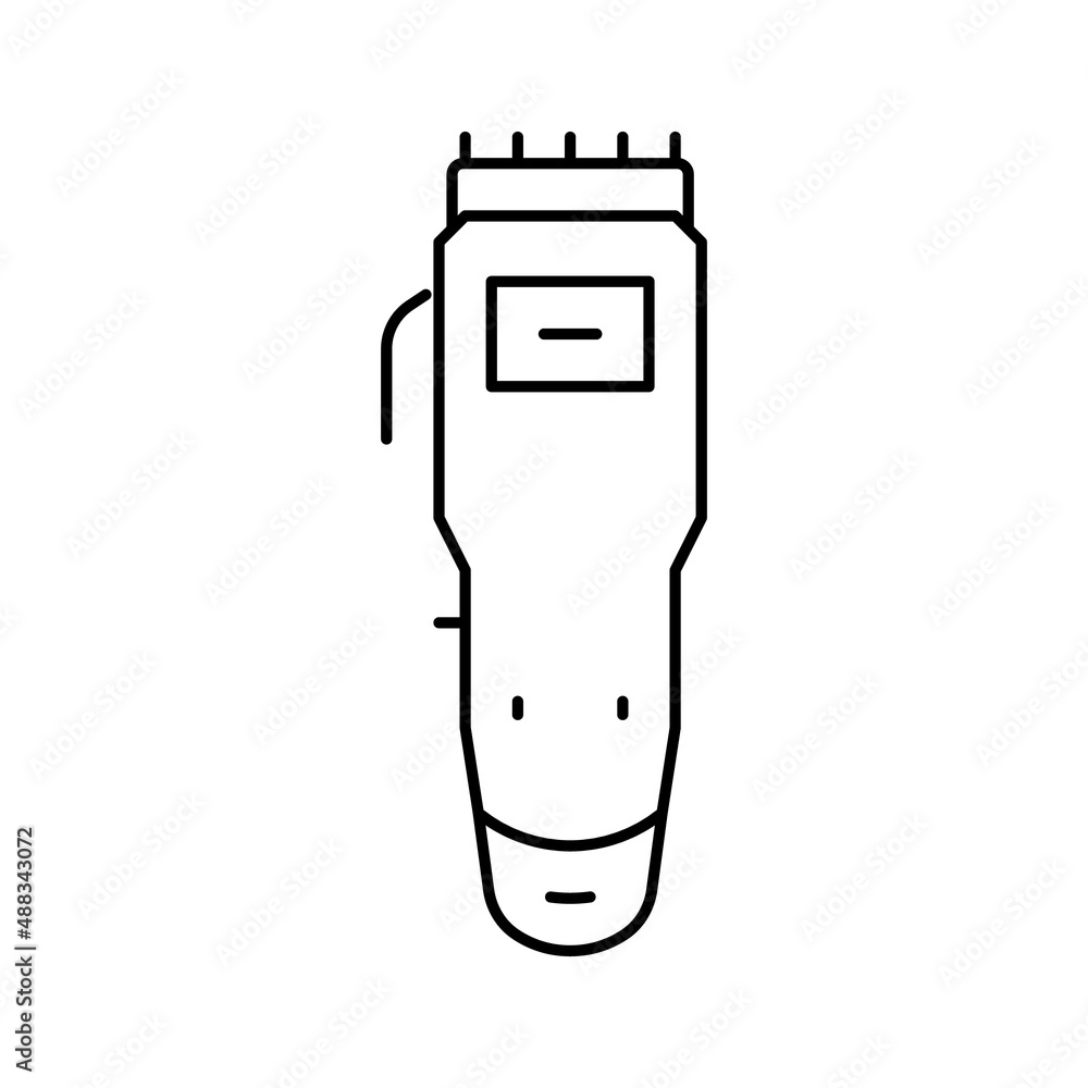 trimmer gadget line icon vector illustration trimmer gadget line icon vector illustration
