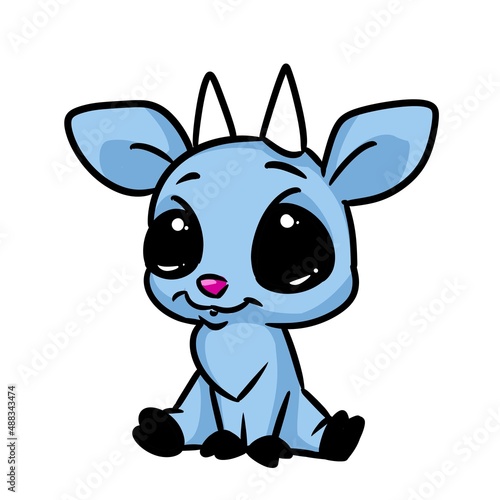 Little goat character animal illustration cartoon