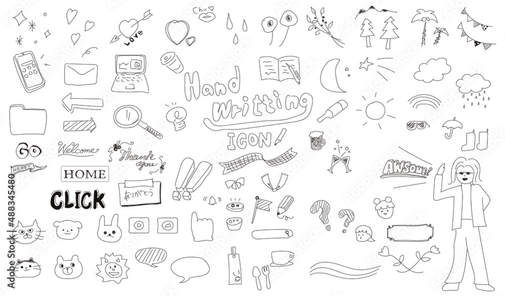 Obraz premium Hand writing things