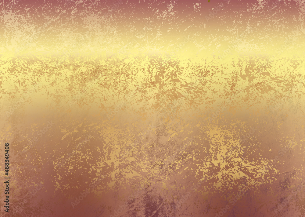 Golden Abstract  decorative paper texture  background  for  artwork  - Illustration