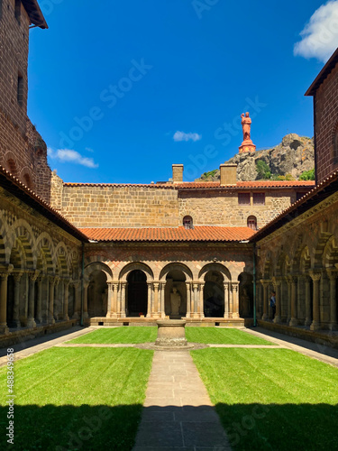 Cloister of the cathedral of Le Puy-en-Velay (France)