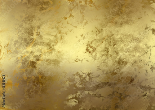 Golden Abstract decorative paper texture background for artwork - Illustration