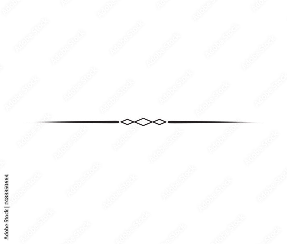 Calligraphy ornament line. Calligraphic text divider, border, separator decor design. Antique vintage victorian elegant decoration element. Filigree frame ornament line. Hand drawn vector illustration Calligraphy ornament line. Calligraphic text divider, border, separator decor design. Antique vintage victorian elegant decoration element. Filigree frame ornament line. Hand drawn vector illustration