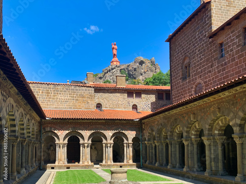 Cloister of the cathedral of Le Puy-en-Velay (France) photo