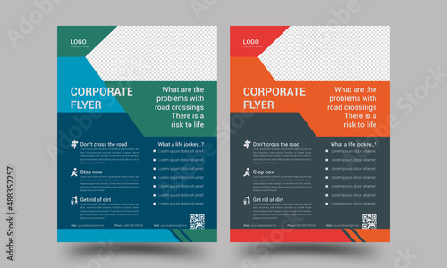  corporate modern flyer design template