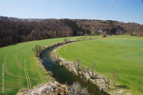 The Danube river valley, Baden-Wuerttemberg, Germany 