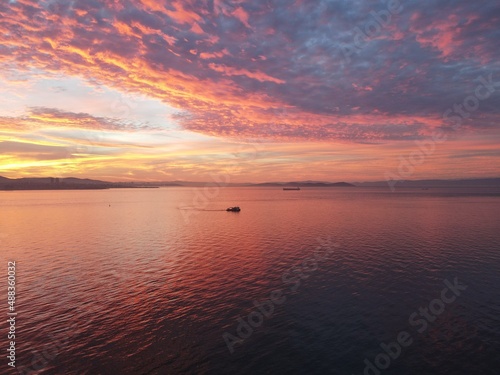 sunrise over the sea of marmara