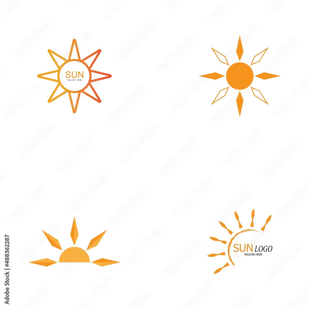 Sun Vector illustration Icon Logo Template design Sun Vector illustration Icon Logo Template design