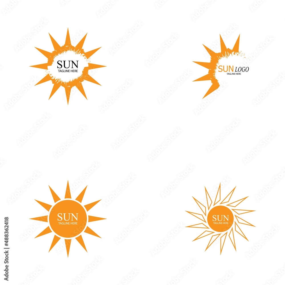Sun Vector illustration Icon Logo Template design Sun Vector illustration Icon Logo Template design
