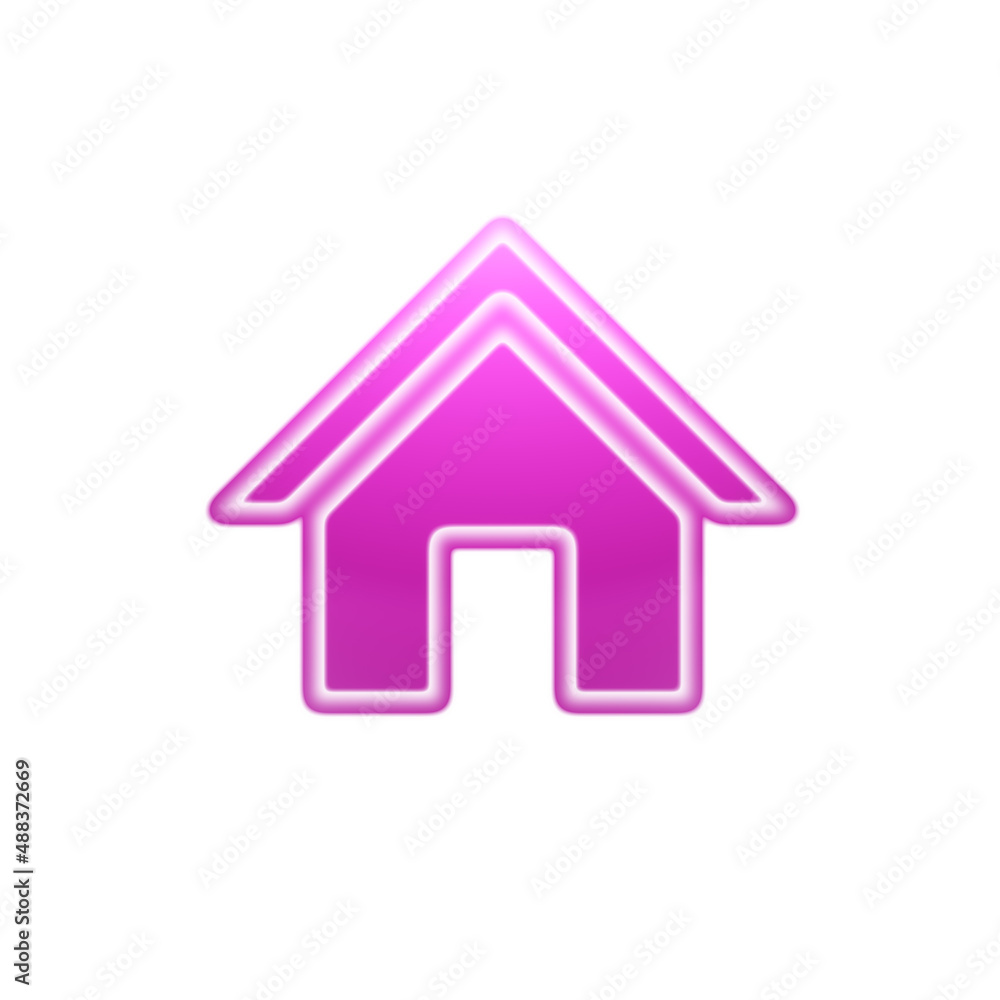 Red house icon isolated on white background. Illustration. Red house icon isolated on white background. Illustration.