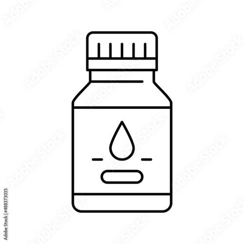syrup pharmaceutical production line icon vector illustration