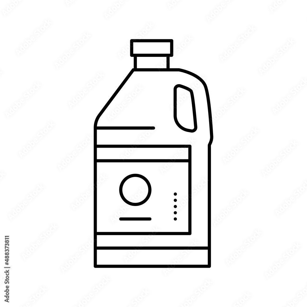 resin bottle line icon vector illustration resin bottle line icon vector illustration
