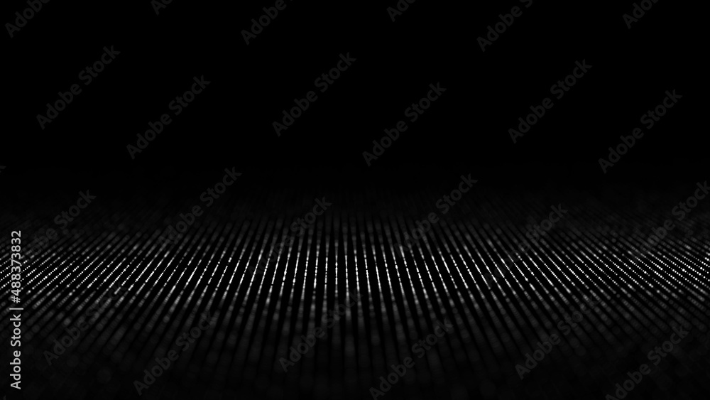 Abstract digital flow particles. Cyber network connection background. Big data visualization. Technology backdrop. 3d rendering. Abstract digital flow particles. Cyber network connection background. Big data visualization. Technology backdrop. 3d rendering.