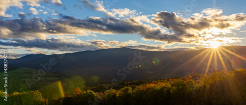 Mt. Ellen, Vermont, sun flare