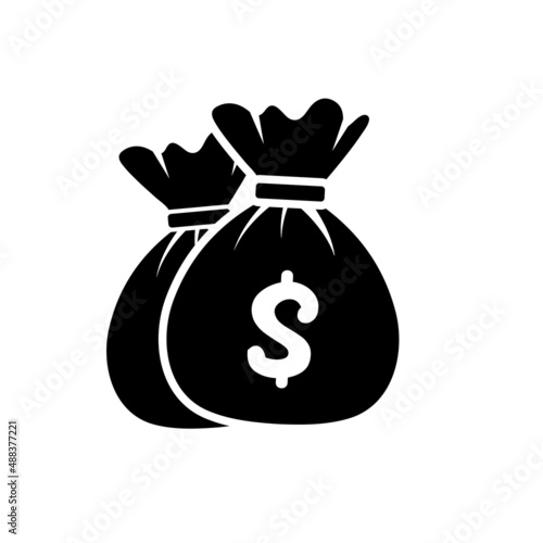 money bag icon design template vector