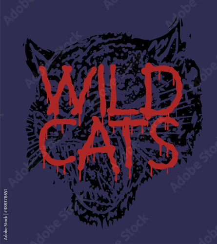 Photography Tattoo tribal Wild cats graphic design vector art