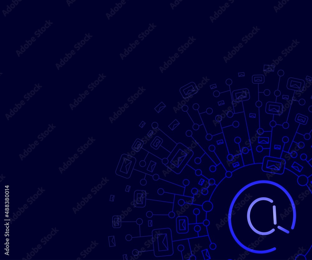 Abstract background of virtual communication by e-mail. Abstract background of virtual communication by e-mail.