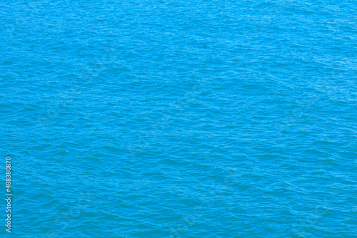 texture of the sea surface in blue