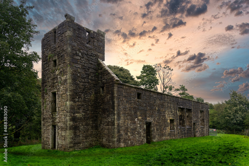 The Old Collegiate Church Ruins at Castle Semple Lochwinnoch Scotland