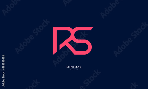 Monogram icon logo RS 