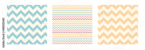Colorful chevron pattern easter day
