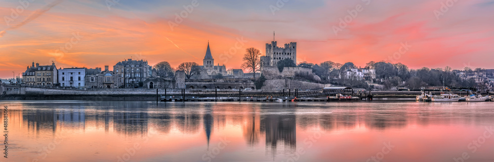 Dawn in Rochester, England