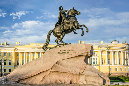 Obraz na płótnie Peter the Great monument in Saint-Petersburg w salonie