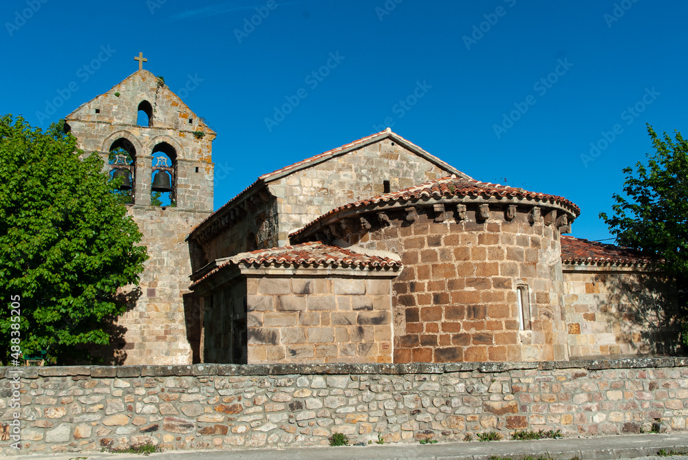 Église Romane , San Cipriano , Bolmir, région de Castille et León, Espagne