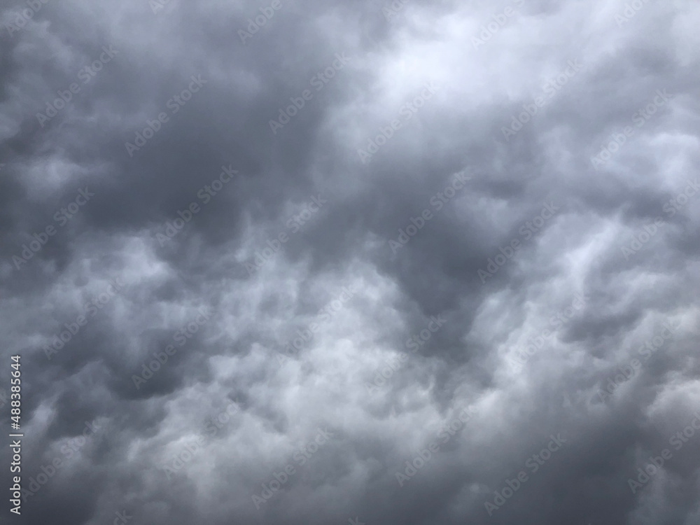 Fluffy grey storm clouds Fluffy grey storm clouds