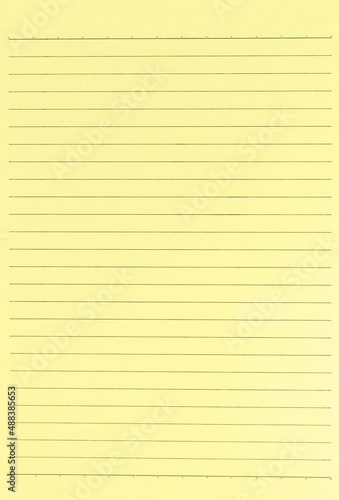 yellow lined paper