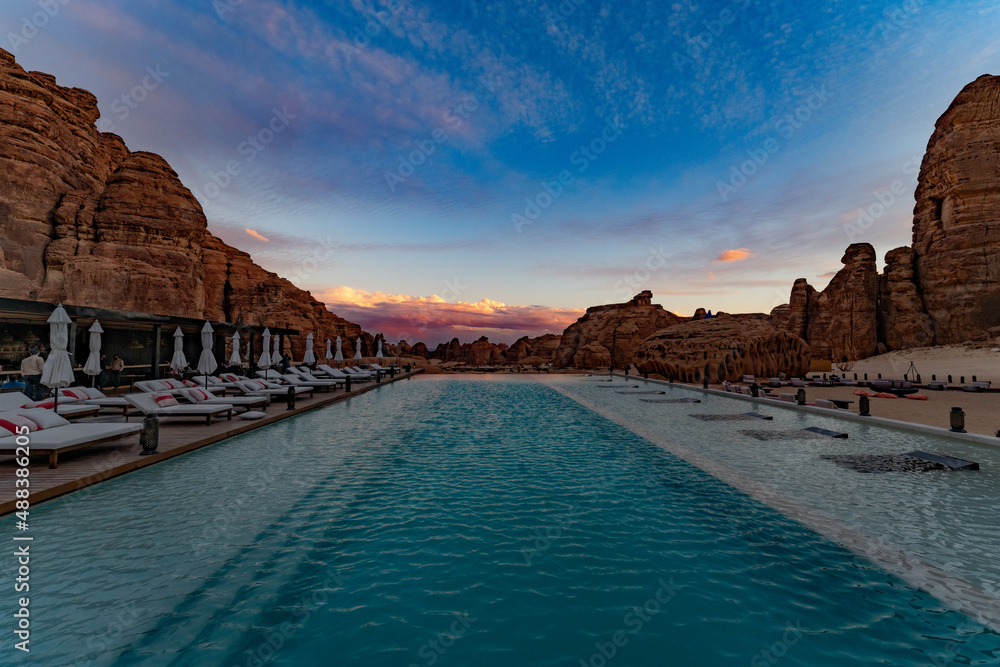 saudi arabia al ula habitas resort Stock Photo Adobe Stock