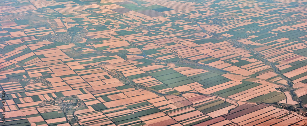 Fototapeta premium agricultural fields panorama