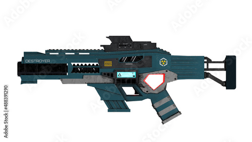 Fotografie Isolated Weapon illustration on white background
