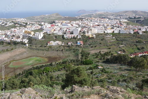 Blick auf Santidad auf Gran Canaria