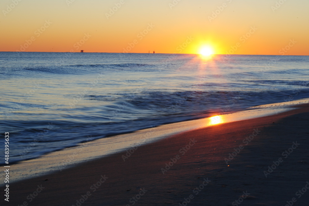 Obraz premium Sunset waves