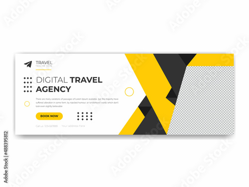 Travel Social media cover design banner