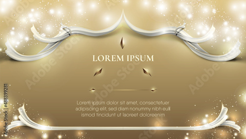 White edges on gold background