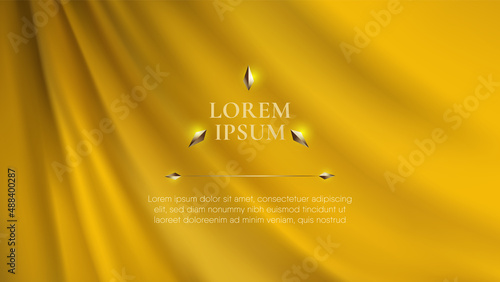 Yellow curtain
