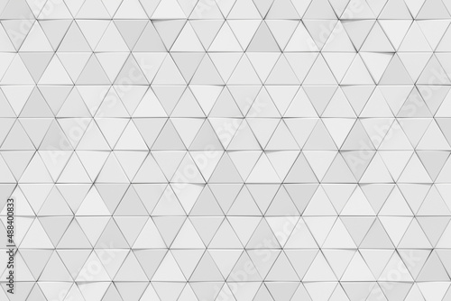 Modern tile wall design. Abstract background of triangle. 3D rendering.