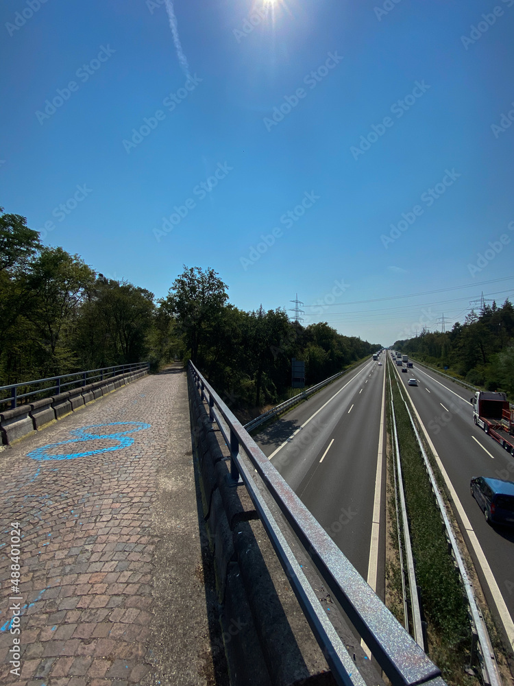 Fototapeta premium Mit dem Rad unterwegs