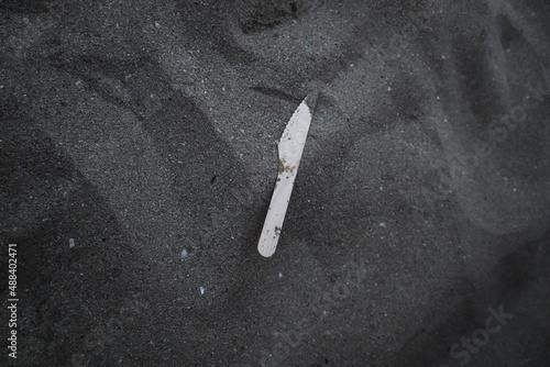Polution on the beach
