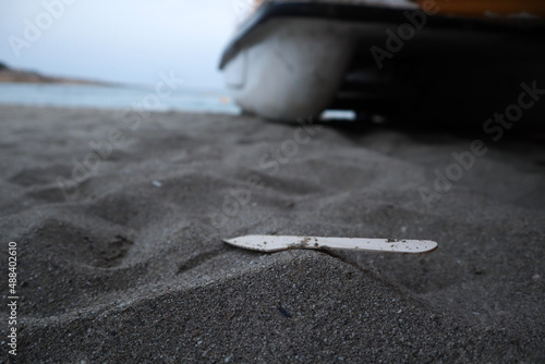 pollution on the beach