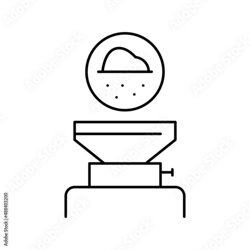 filtration pharmaceutical production line icon vector illustration